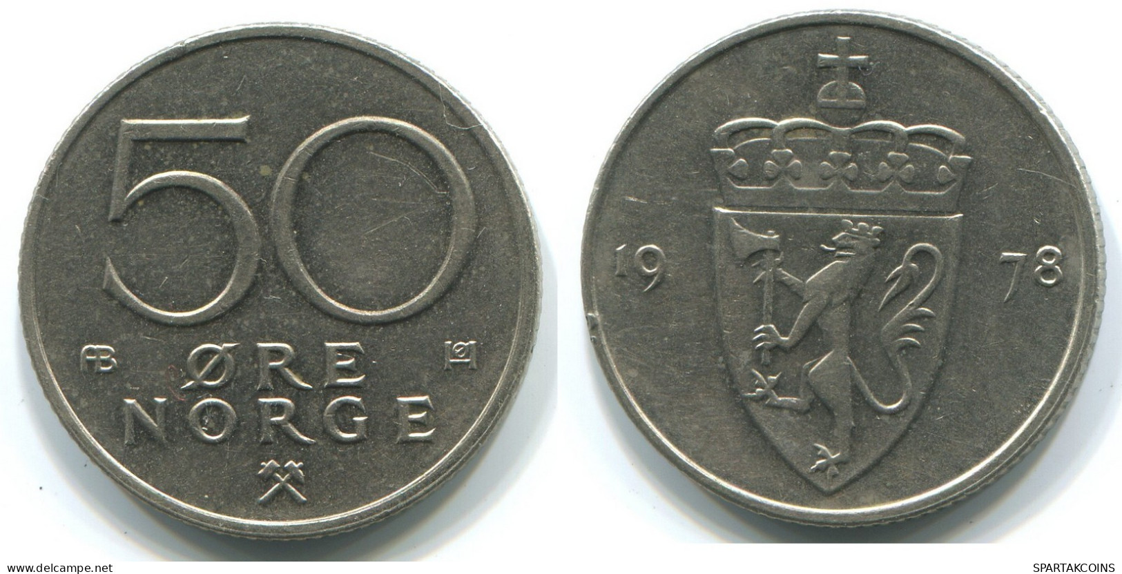 50 ORE 1978NORUEGA NORWAY Moneda #WW1060.E.A - Noorwegen