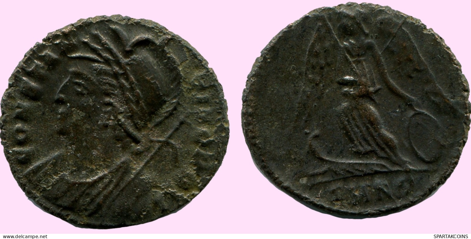 CONSTANTINUS I CONSTANTINOPOLI FOLLIS Ancient ROMAN Coin #ANC12083.25.U.A - The Christian Empire (307 AD To 363 AD)