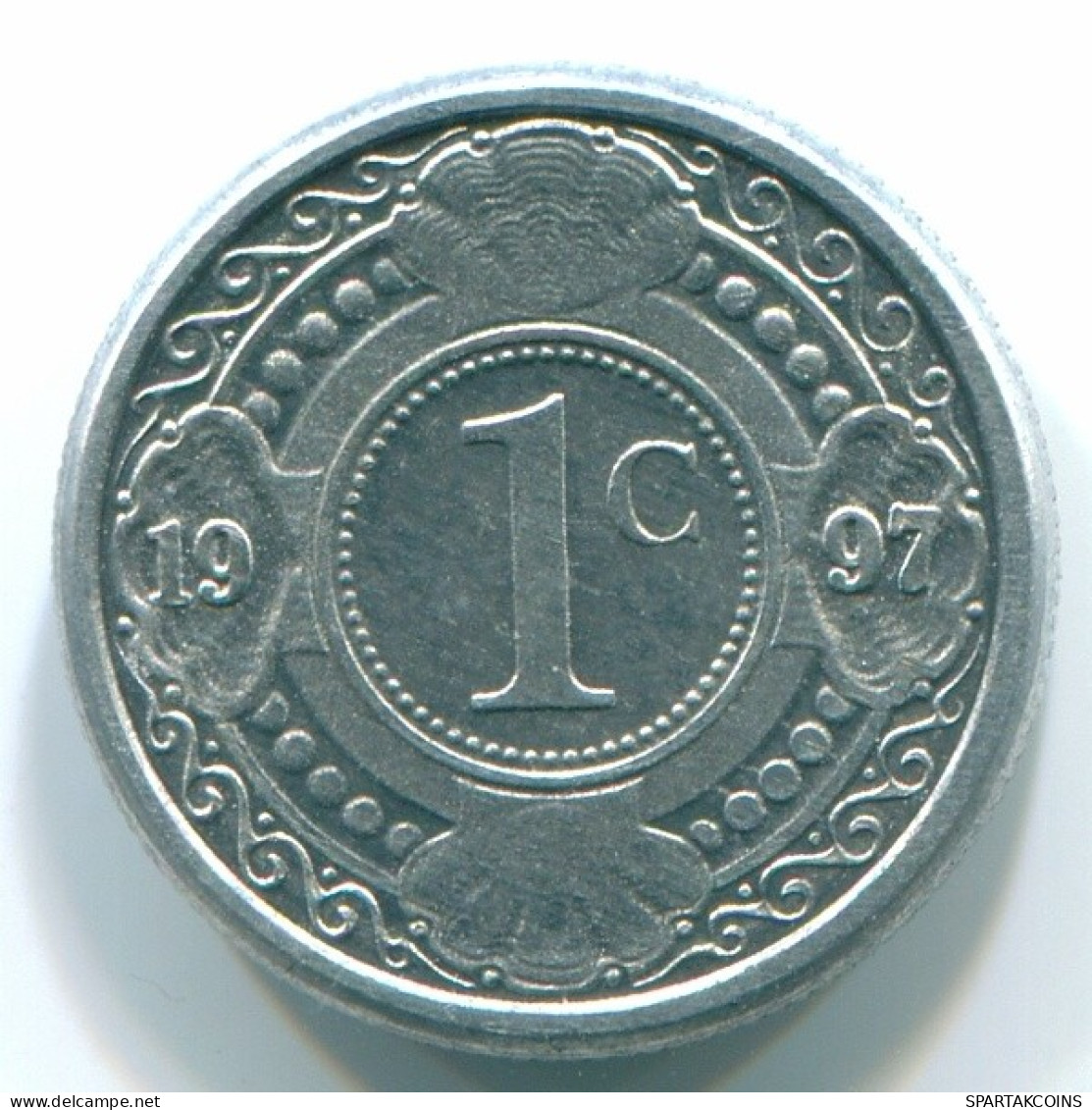 1 CENT 1996 ANTILLAS NEERLANDESAS Aluminium Colonial Moneda #S13144.E.A - Antille Olandesi