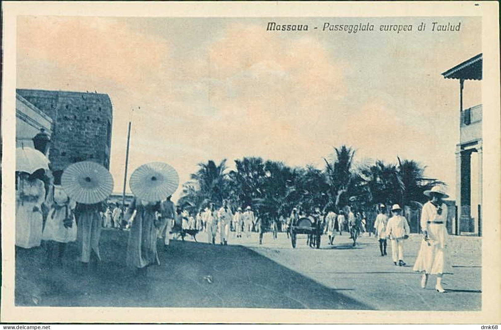 AFRICA - ERITREA - MASSAWA / MASSAUA - PASSEGGIATA EUROPEA DI TAULUD - ED. M. FIORETTI - 1920s (12564) - Eritrea