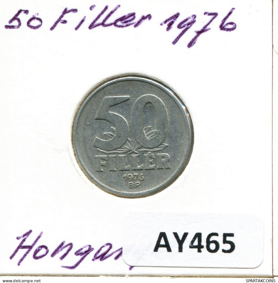 50 FILLER 1976 HUNGARY Coin #AY465.U.A - Hongarije