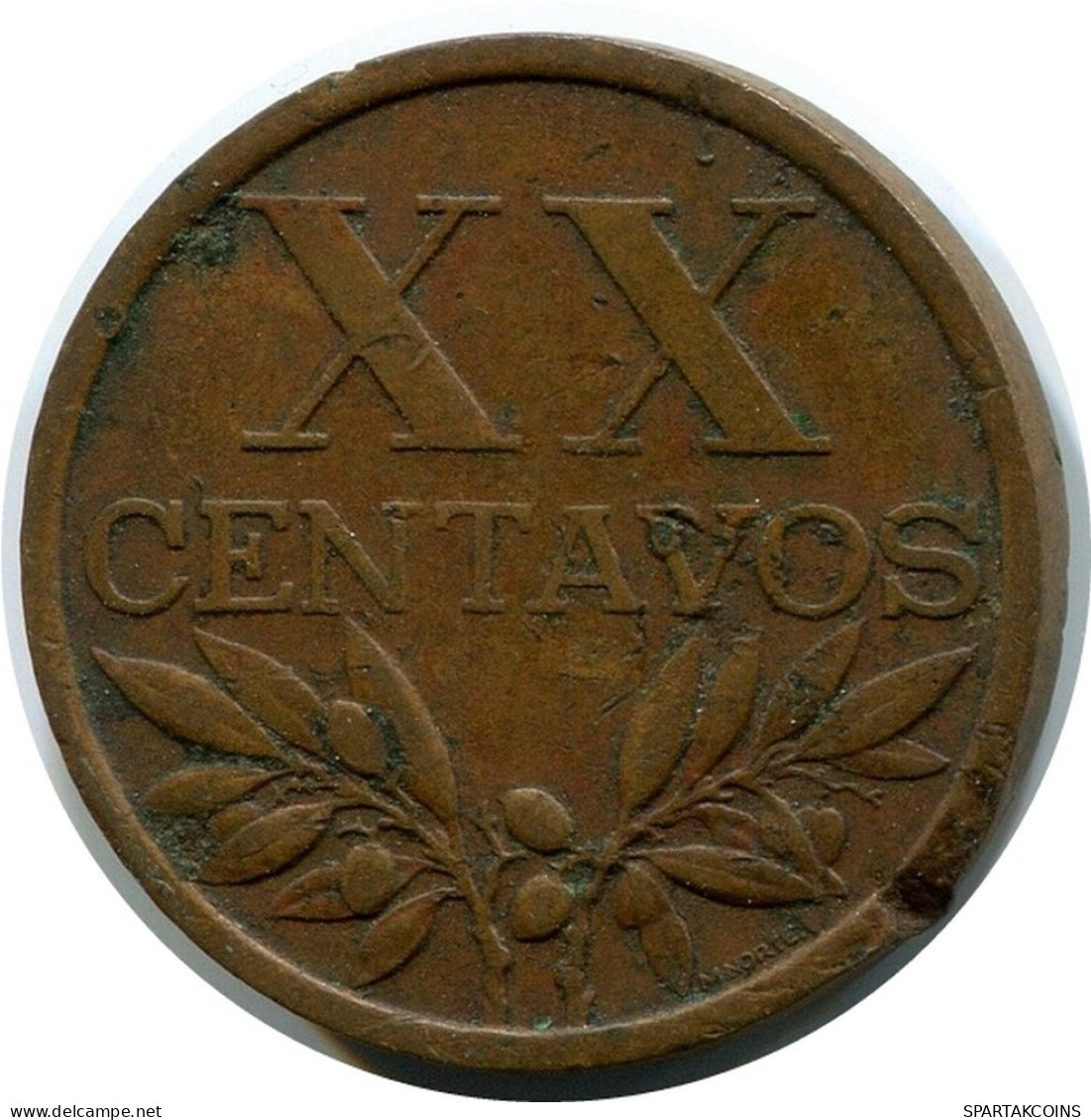 20 CENTAVOS 1961 PORTUGAL Moneda #AR109.E.A - Portogallo