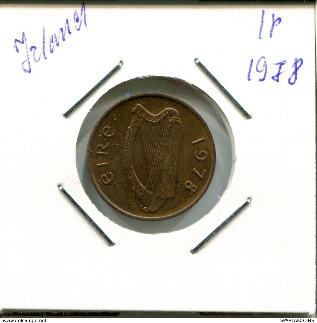 1 PENNY 1978 IRLANDA IRELAND Moneda #AN642.E.A - Irlande