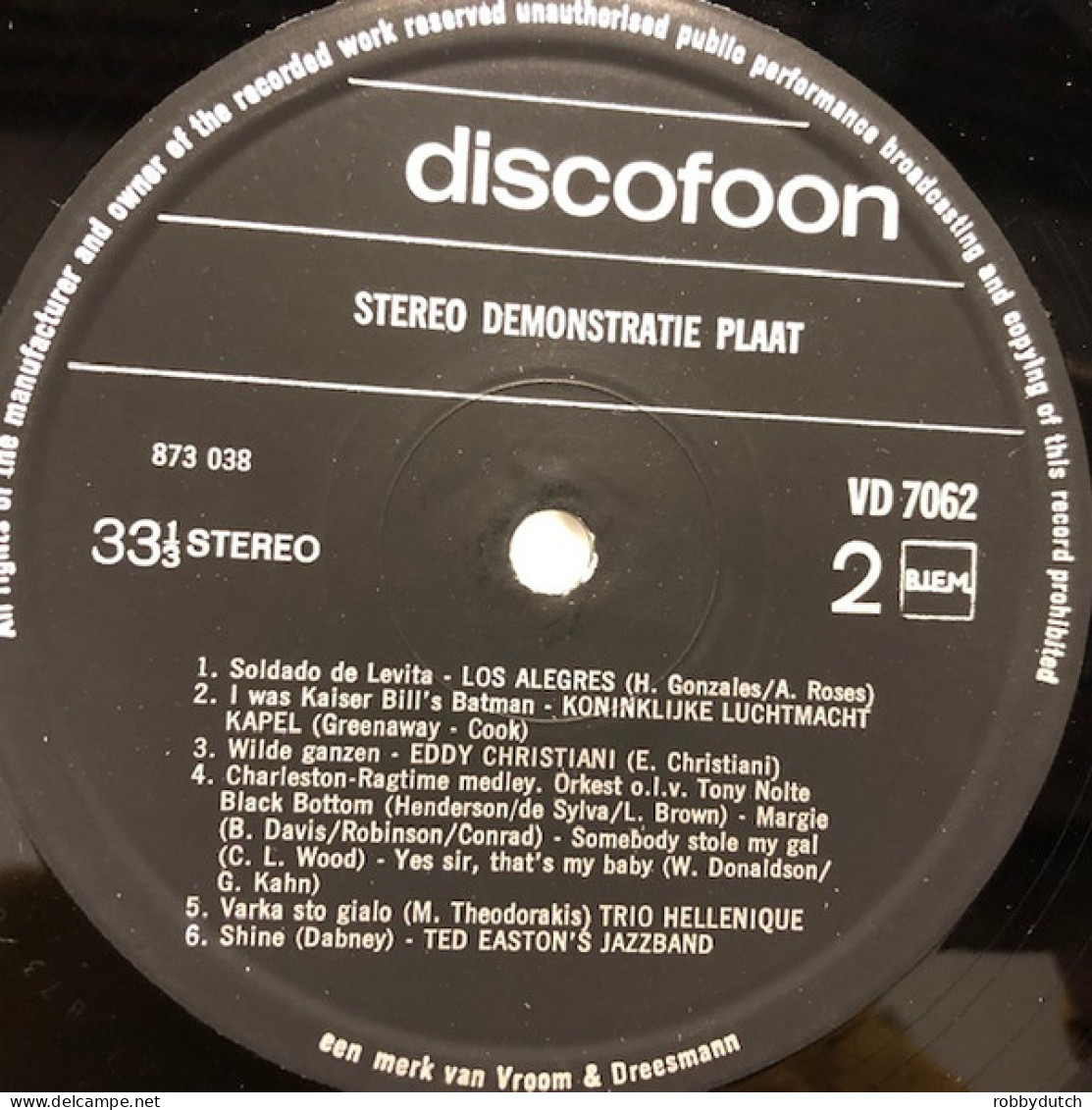 * LP *  STEREO DEMONSTRATIE PLAAT (Holland 1971) - Andere & Zonder Classificatie