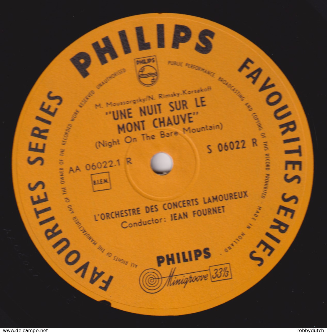 * 10" LP *  UNE NUIT SUR LE MONT CHAUVE / DANS LES STEPPES DE L' ASIE CENTRALE (1954 EX-) - Classique