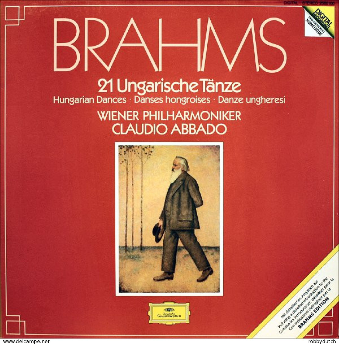 * LP *  Brahms: 21 UNGARISCHE TÄNZE - WIENER PHILHARMONIKER / ABBADO (Germany 1982 NM!!) - Classica