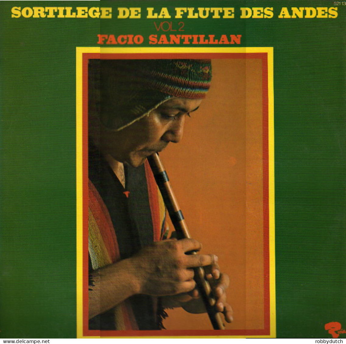 * LP *  FACIO SANTILAN - SORTILEGE DE LA FLUTE DES ANDES VOL.2 (France 1970 EX-) - Musiques Du Monde