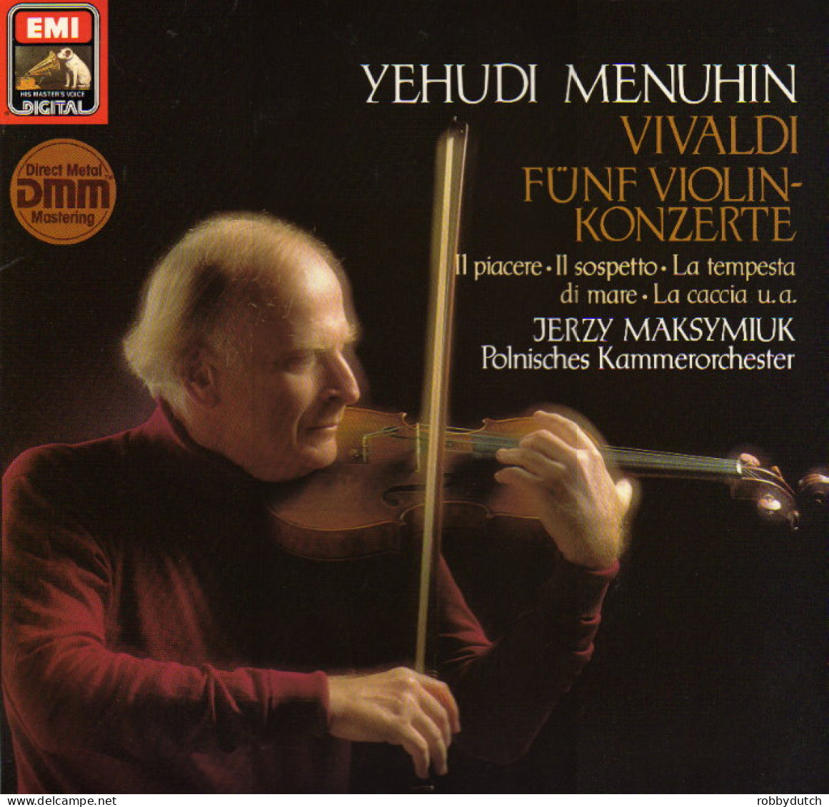 * LP *  YEHUDI MENUHIN: Vivaldi: 5 VIOLIN KONZERTE (Germany 1983 NM!!) - Klassiekers