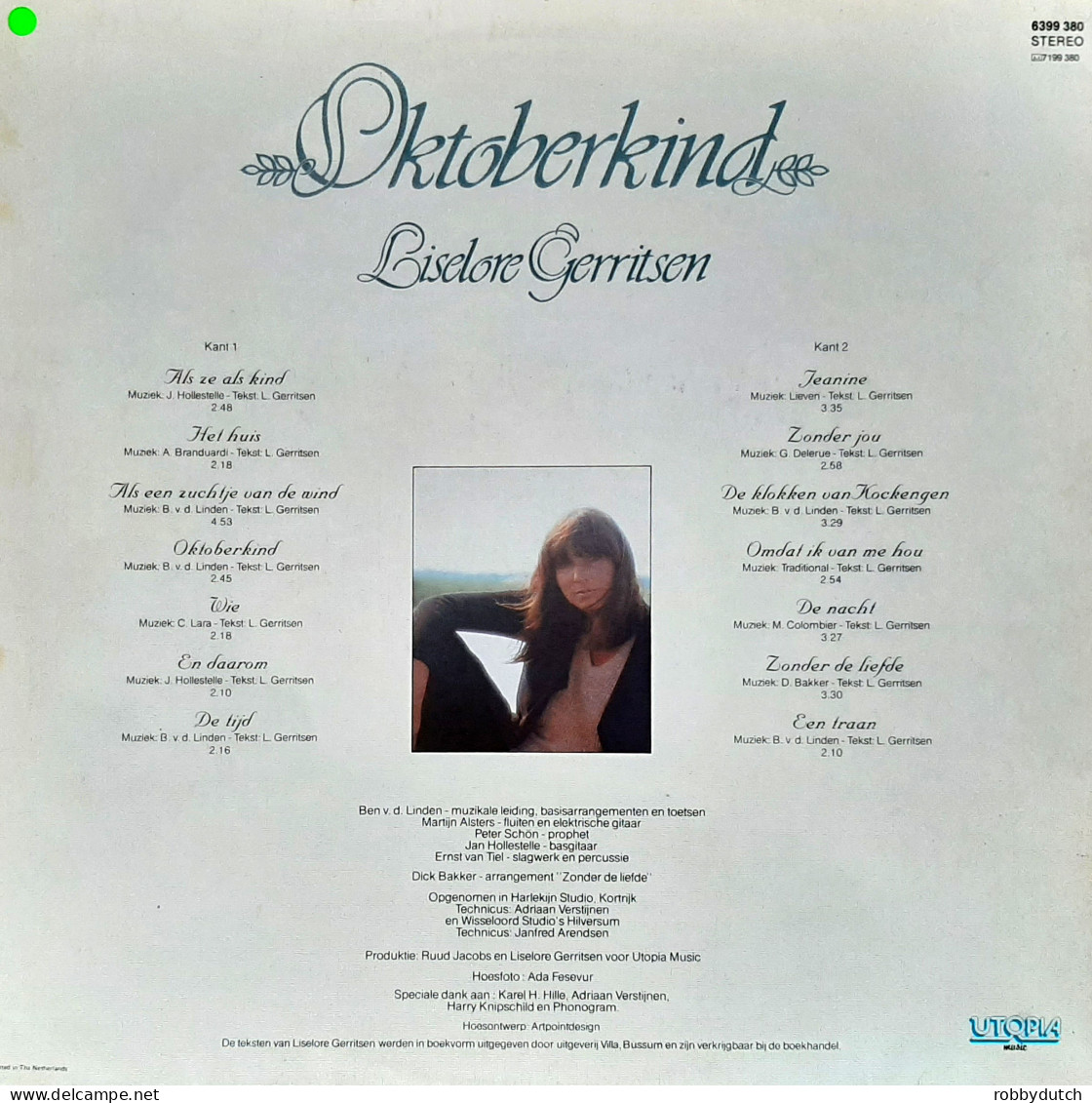 * LP *  LISELORE GERRITSEN - OKTOBERKIND (Holland 1982 EX) - Autres - Musique Néerlandaise