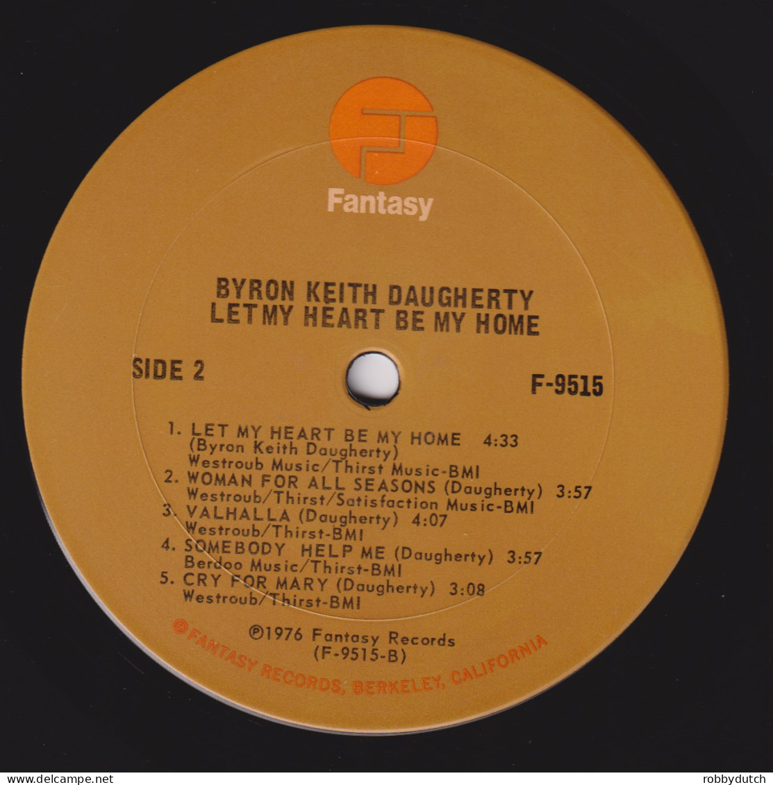 * LP *  BYRON KEITH DAUGHERTY - LET MY HEART BE MY HOME (USA 1976 EX-) - Soul - R&B