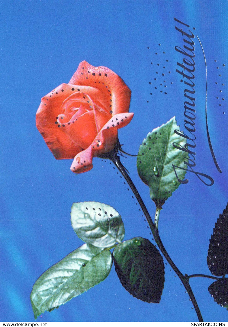 FLOWERS Vintage Postcard CPSM #PAS294.A - Flowers