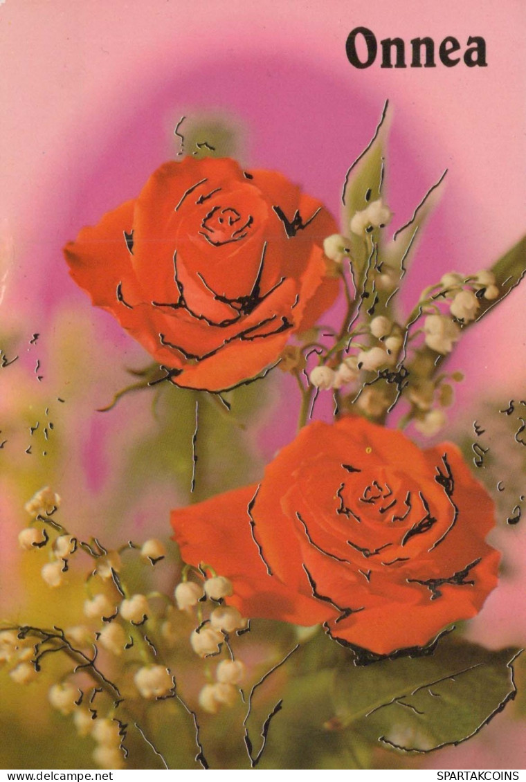 FLOWERS Vintage Ansichtskarte Postkarte CPSM #PAS108.A - Bloemen