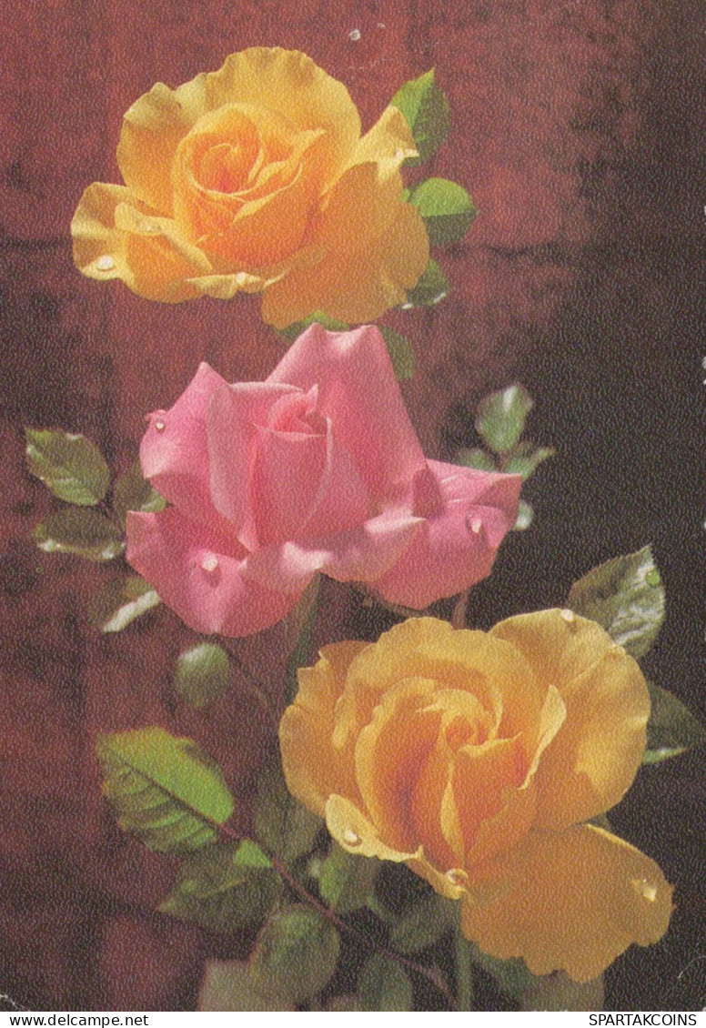 FLOWERS Vintage Postcard CPSM #PAR998.A - Flowers