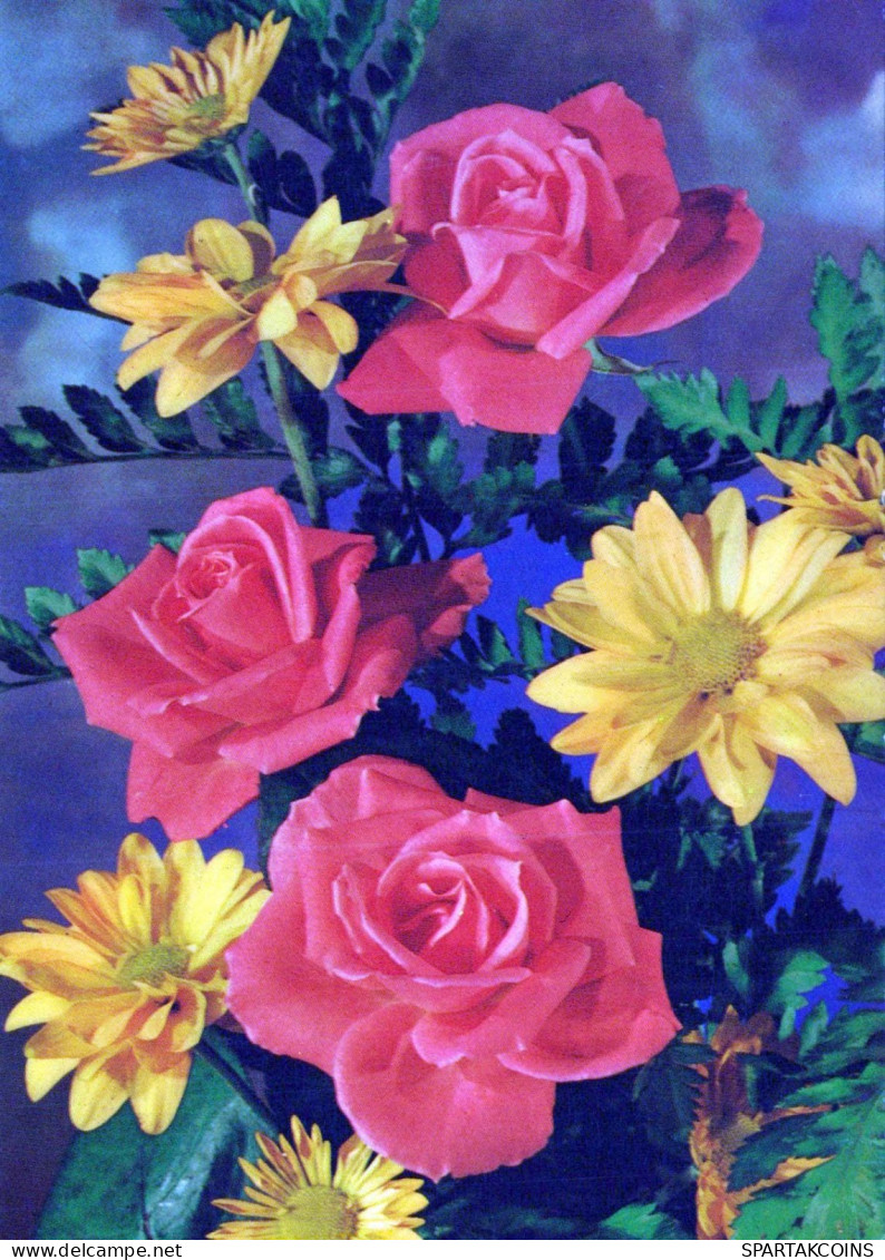 FLORES Vintage Tarjeta Postal CPSM #PAR939.A - Flowers
