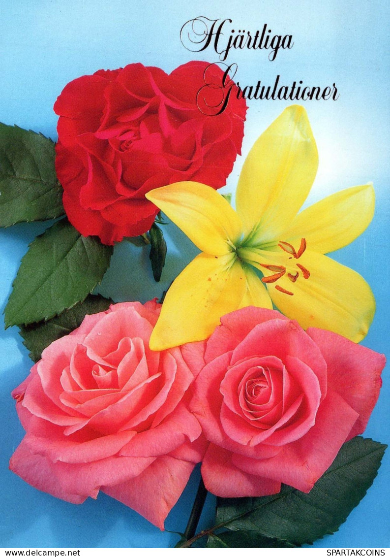 FLOWERS Vintage Ansichtskarte Postkarte CPSM #PAR912.A - Flowers