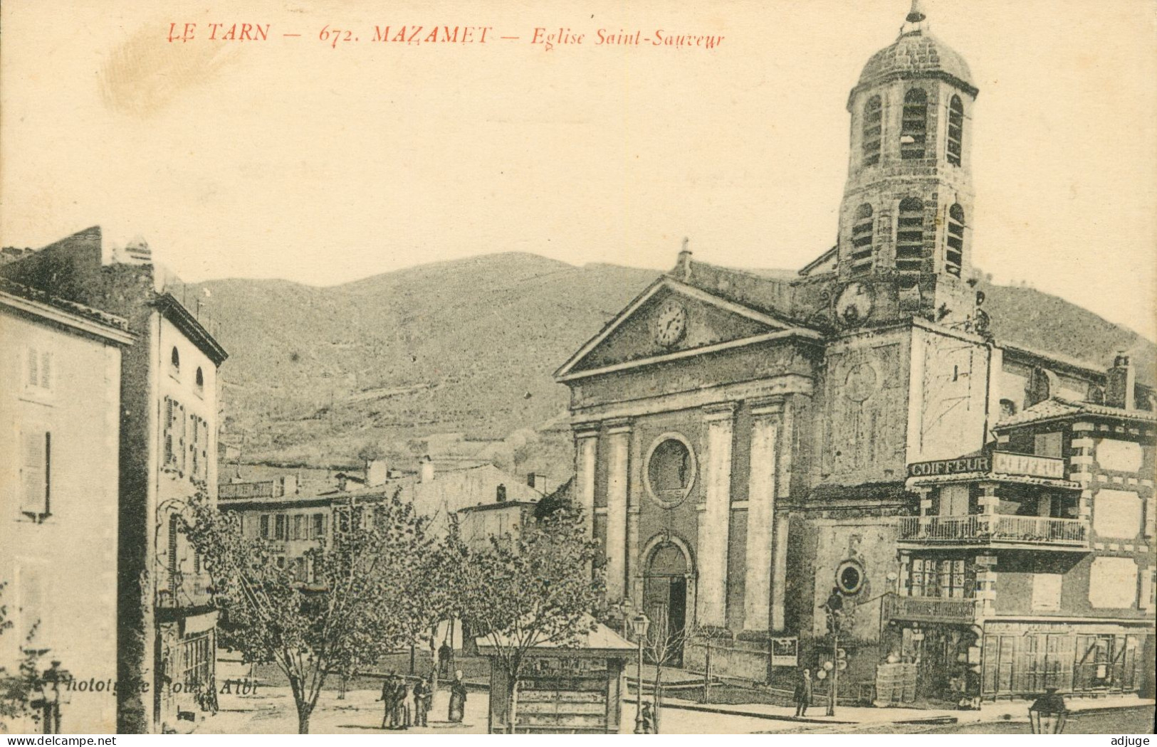 CPA- MAZAMET- Église Saint-Sauveur* Phototypie Tarnaise Poux; 1931- TBE - Mazamet