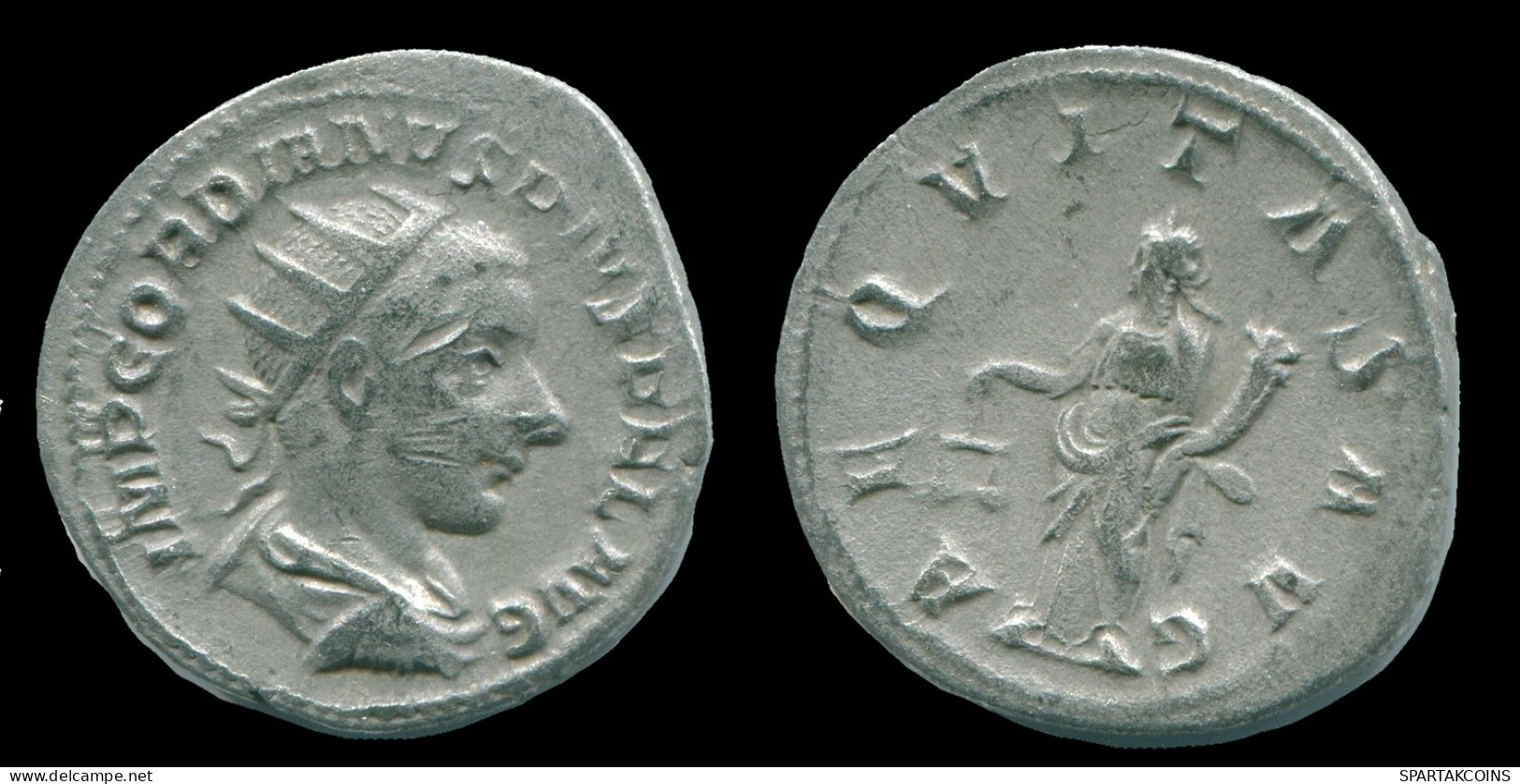 GORDIAN III AR ANTONINIANUS ROME Mint AD 240-241 AEQVITAS AVG #ANC13137.38.E.A - L'Anarchie Militaire (235 à 284)