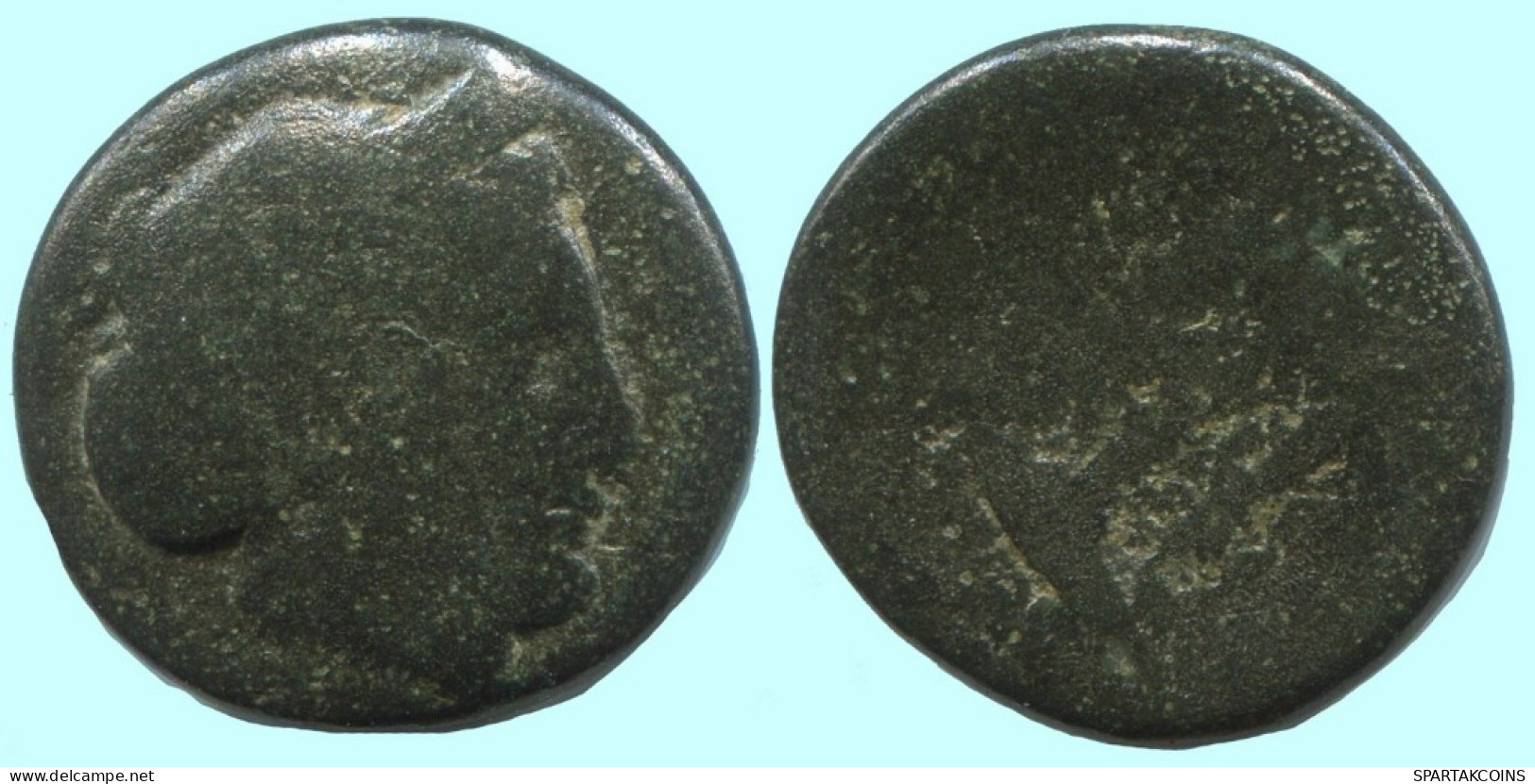Auténtico ORIGINAL GRIEGO ANTIGUO Moneda 5g/17mm #AF947.12.E.A - Grecques