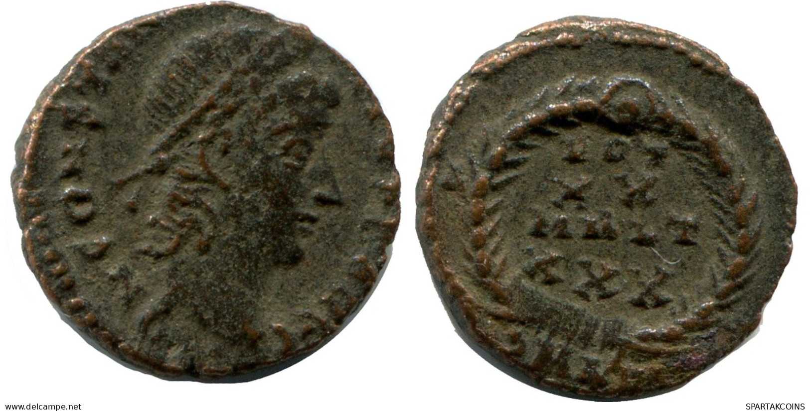 CONSTANTIUS II ALEKSANDRIA FROM THE ROYAL ONTARIO MUSEUM #ANC10497.14.U.A - L'Empire Chrétien (307 à 363)
