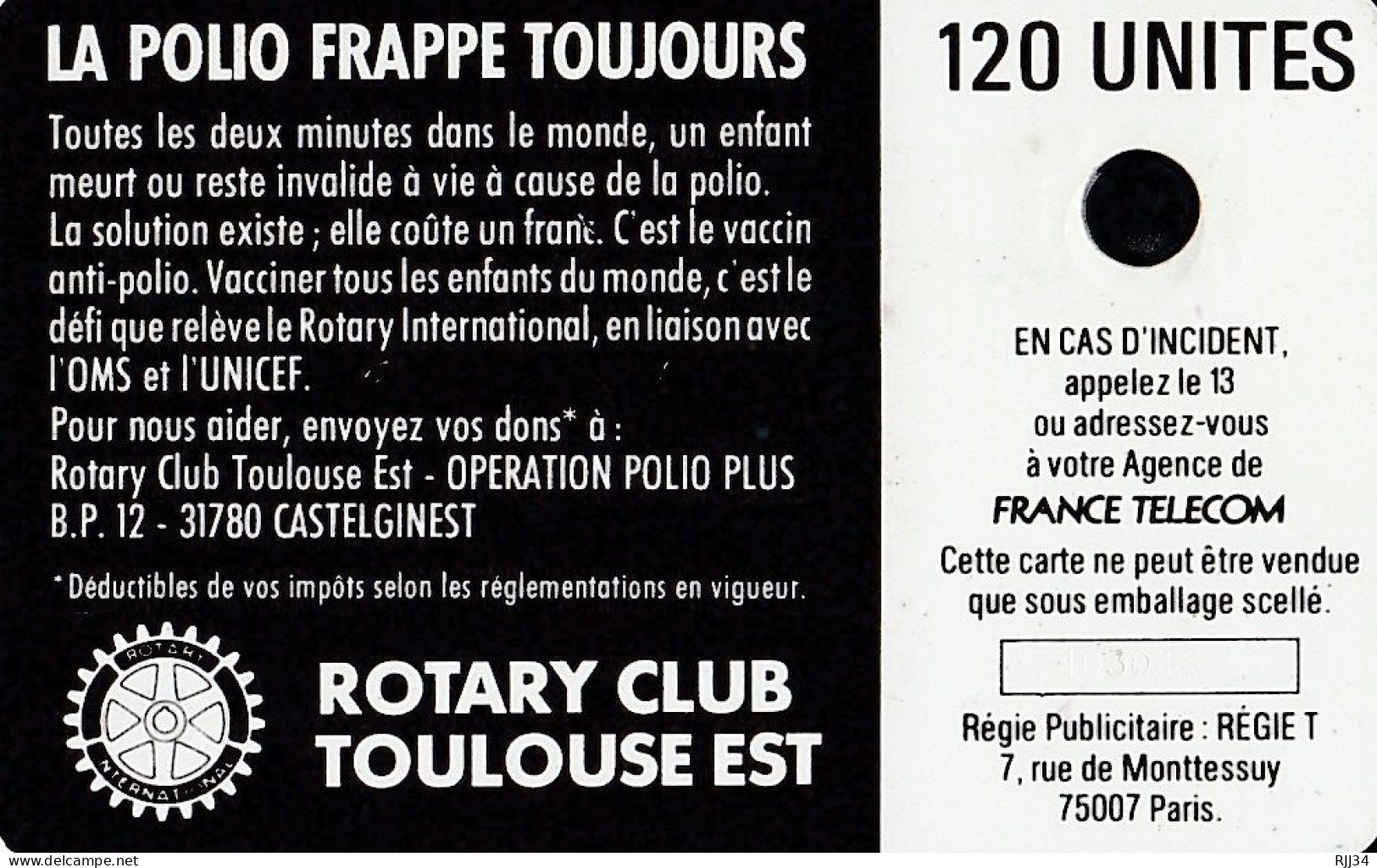 F28 POLIO Utilisé TTBE - 1988