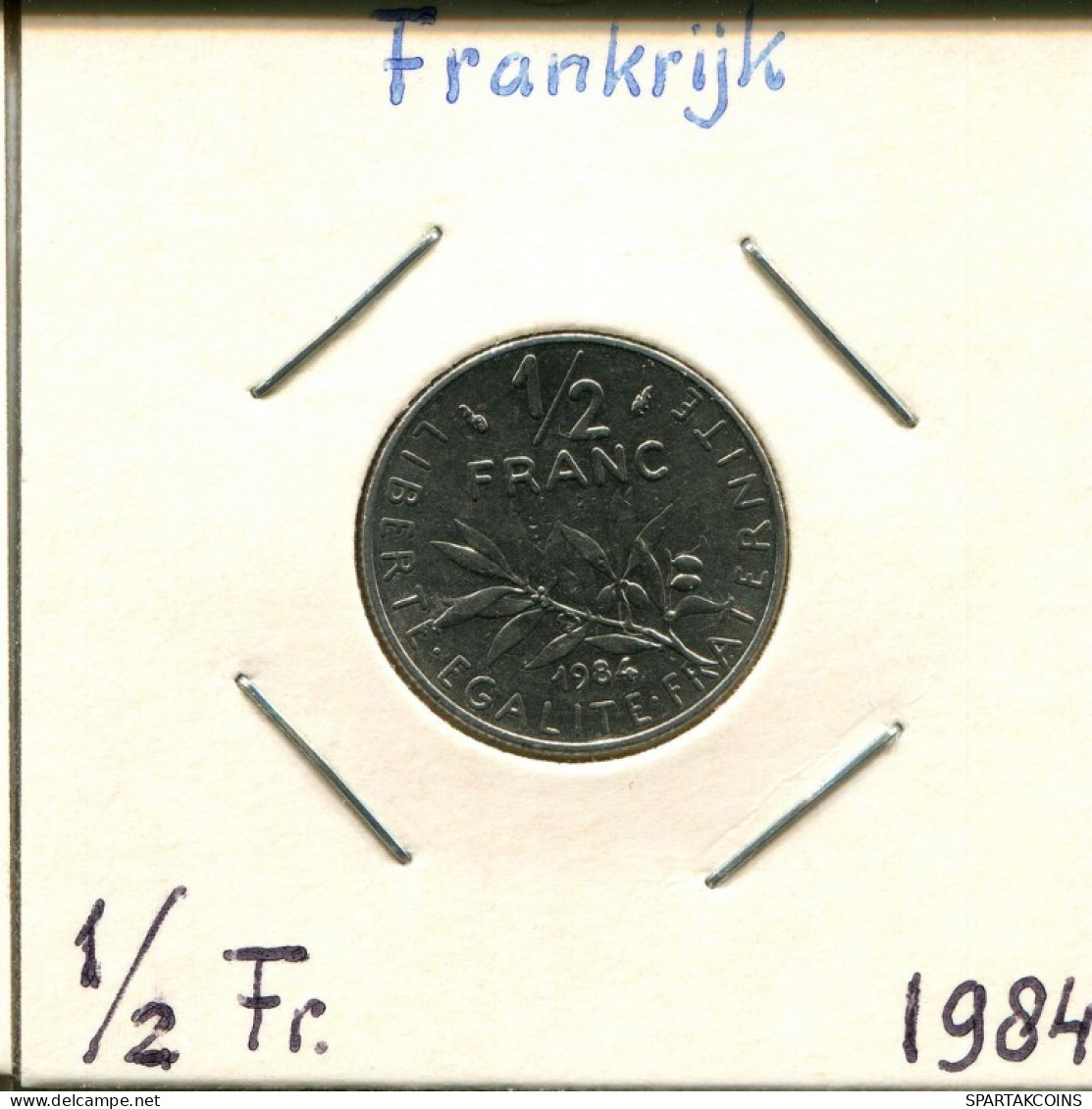 1/2 FRANC 1984 FRANCE Coin French Coin #AM252.U.A - 1/2 Franc