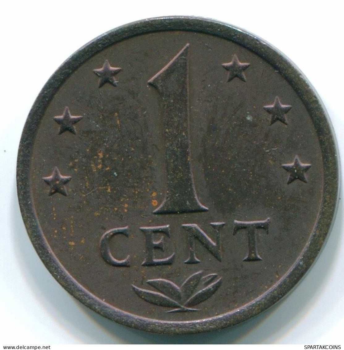 1 CENT 1975 NIEDERLÄNDISCHE ANTILLEN Bronze Koloniale Münze #S10674.D.A - Nederlandse Antillen