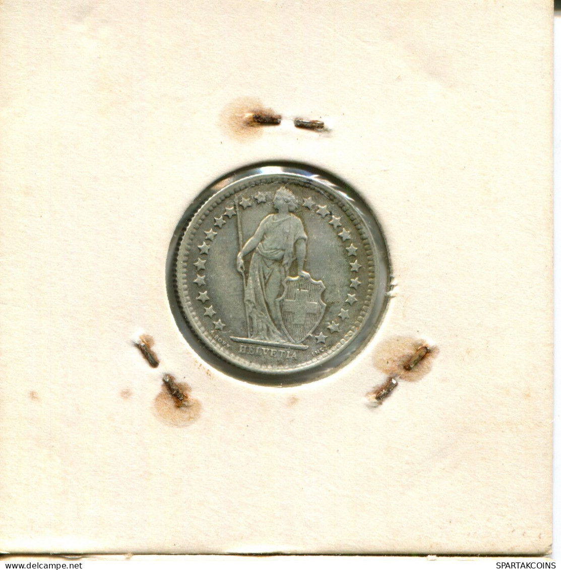 1/2 FRANC 1960 B SUIZA SWITZERLAND Moneda PLATA #AY019.3.E.A - Otros & Sin Clasificación