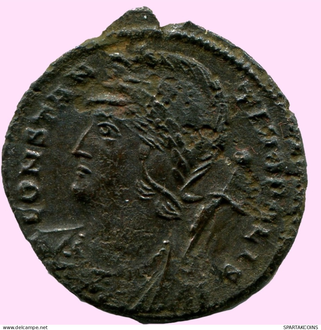 CONSTANTINUS I CONSTANTINOPOLI FOLLIS Romano ANTIGUO Moneda #ANC12070.25.E.A - The Christian Empire (307 AD Tot 363 AD)