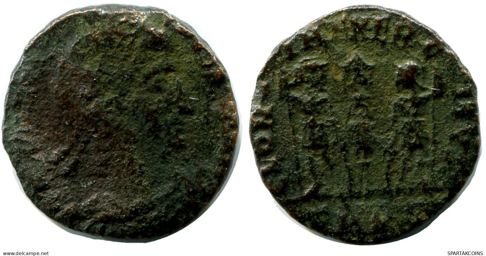 ROMAN Coin MINTED IN CYZICUS FOUND IN IHNASYAH HOARD EGYPT #ANC11047.14.D.A - The Christian Empire (307 AD To 363 AD)