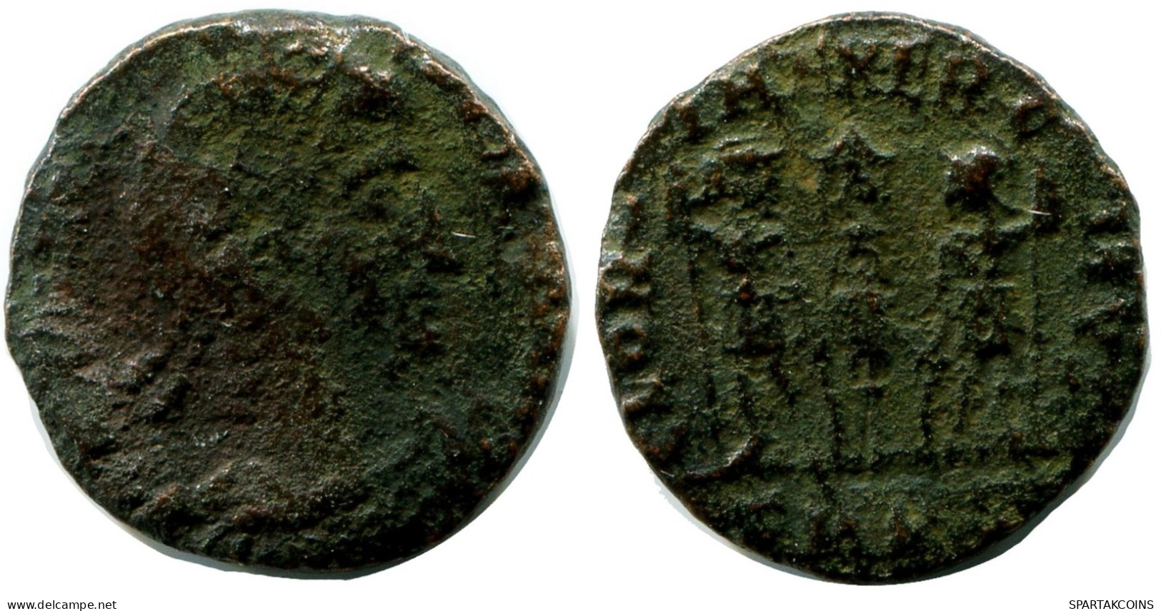 ROMAN Coin MINTED IN CYZICUS FOUND IN IHNASYAH HOARD EGYPT #ANC11047.14.D.A - Der Christlischen Kaiser (307 / 363)