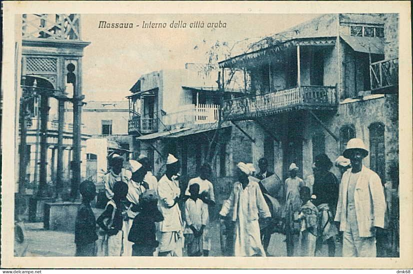 AFRICA - ERITREA - MASSAWA / MASSAUA - INTERNO DELLA CITTA' ARABA  - ED. M. FIORETTI - 1920s (12565) - Erythrée