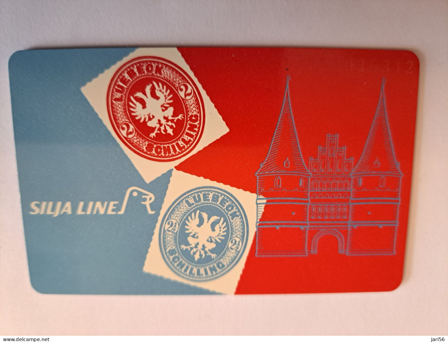 DUITSLAND/ GERMANY  CHIPCARD /SILJA LINE/ LUBECK/ TRAVEMUNDE/HELSINKI/STOCKHOLM    O 020/  5000 EX / MINT CARD **16605** - K-Serie : Serie Clienti