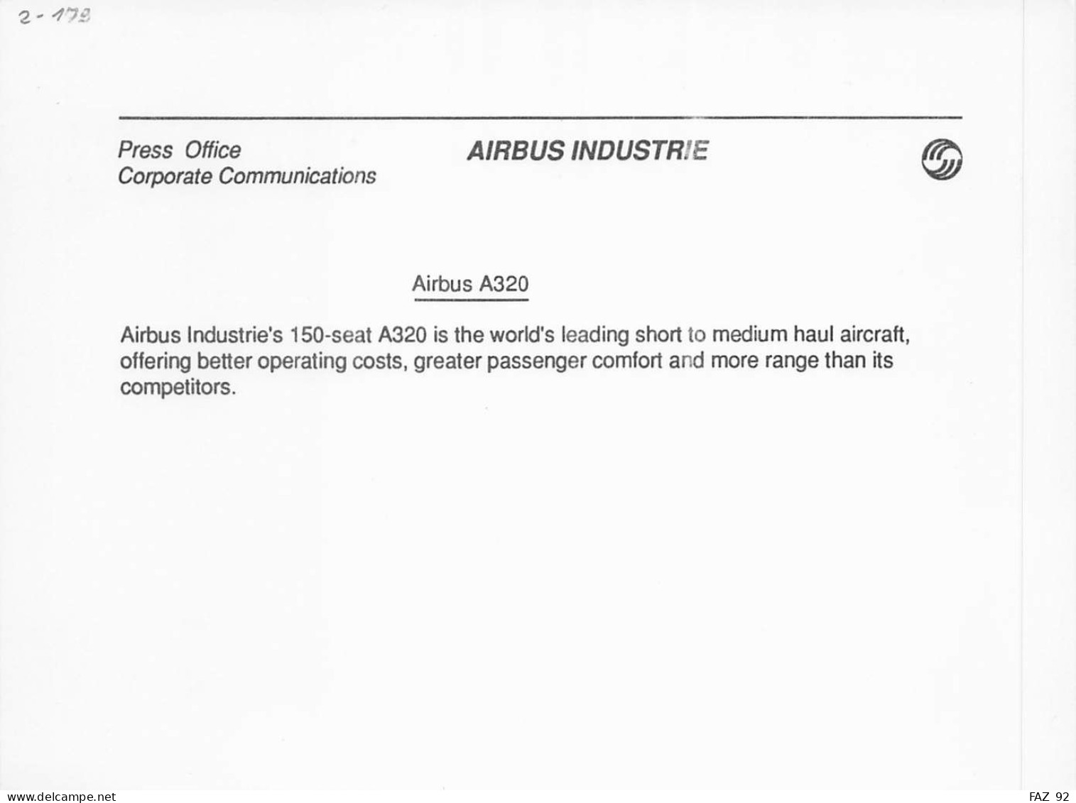 Airbus A320 - GulfAir - +/- 180 X 130 Mm. - Photo Presse Originale - Aviazione