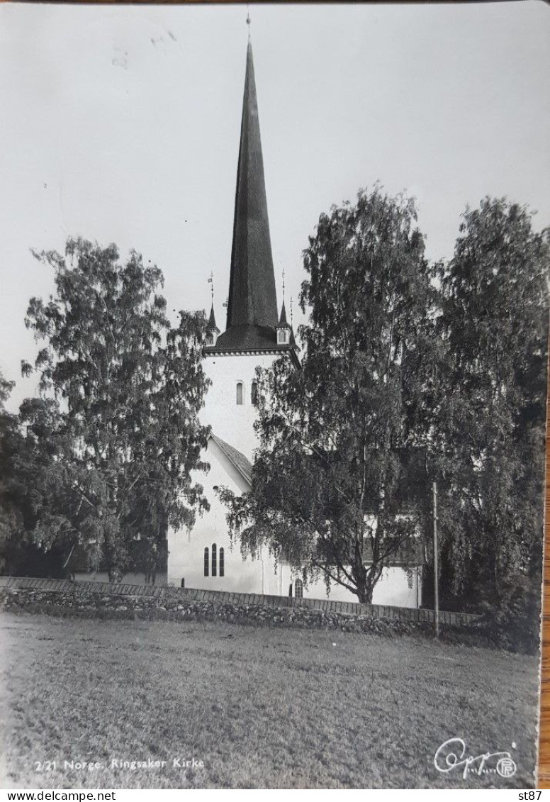 Norge 1949 Ringsaker Kirke - Noruega