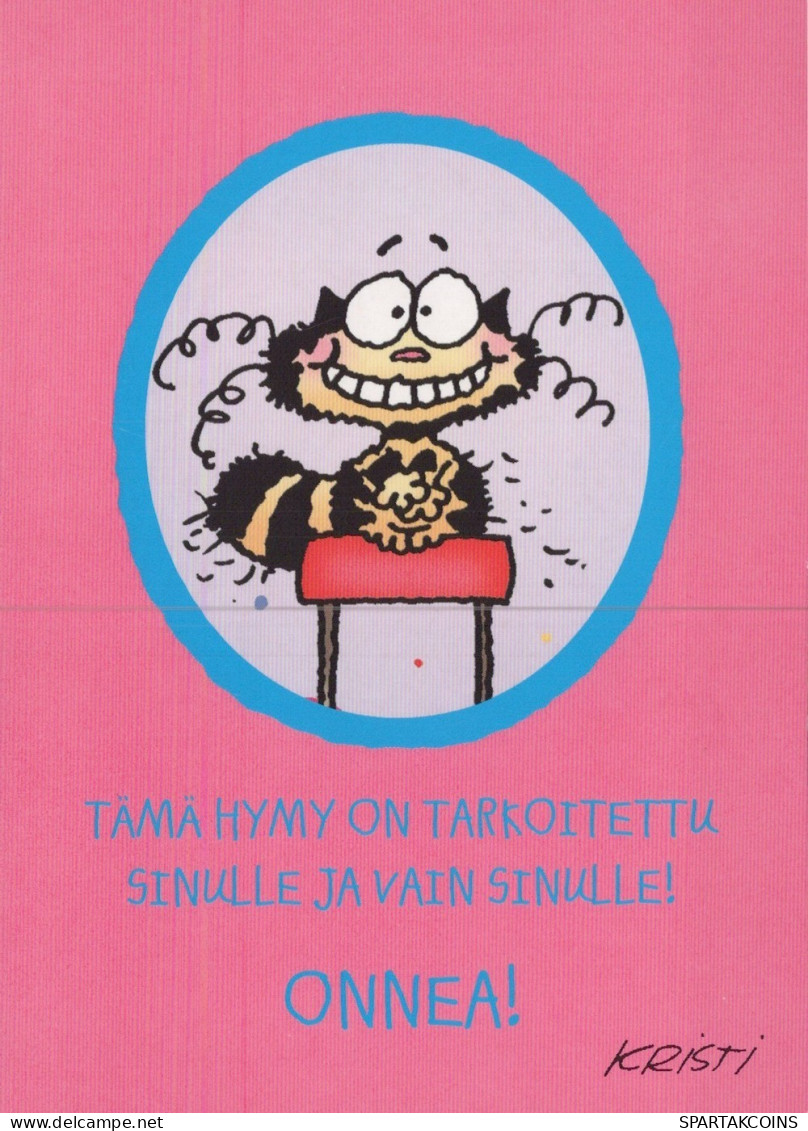 GATO GATITO Animales Vintage Tarjeta Postal CPSM Unposted #PAM077.A - Chats