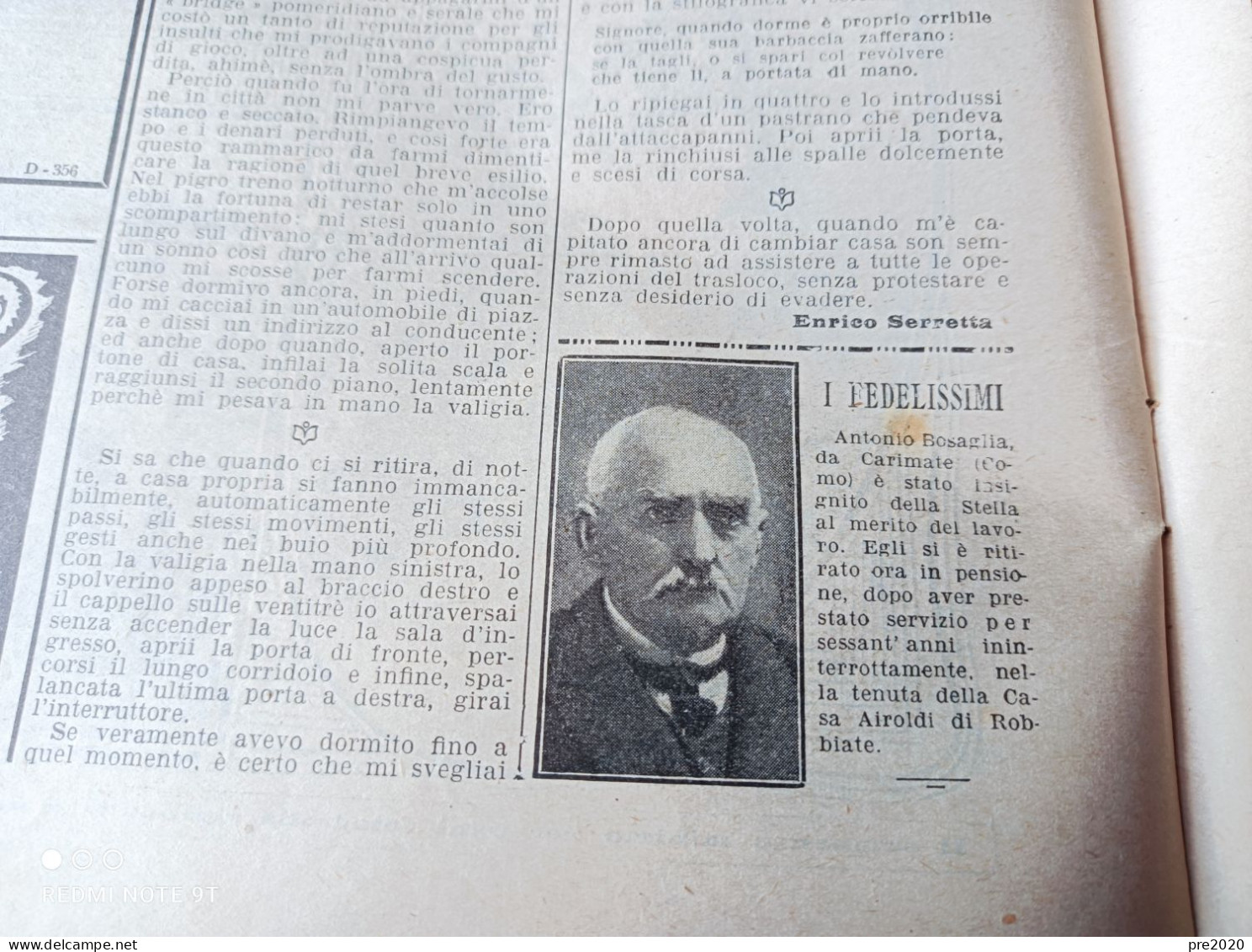 DOMENICA DEL CORRIERE 1930 ARTICOLO DI TINA DI LORENZO BOBBIO CARIMATE ROBBIATE - Other & Unclassified