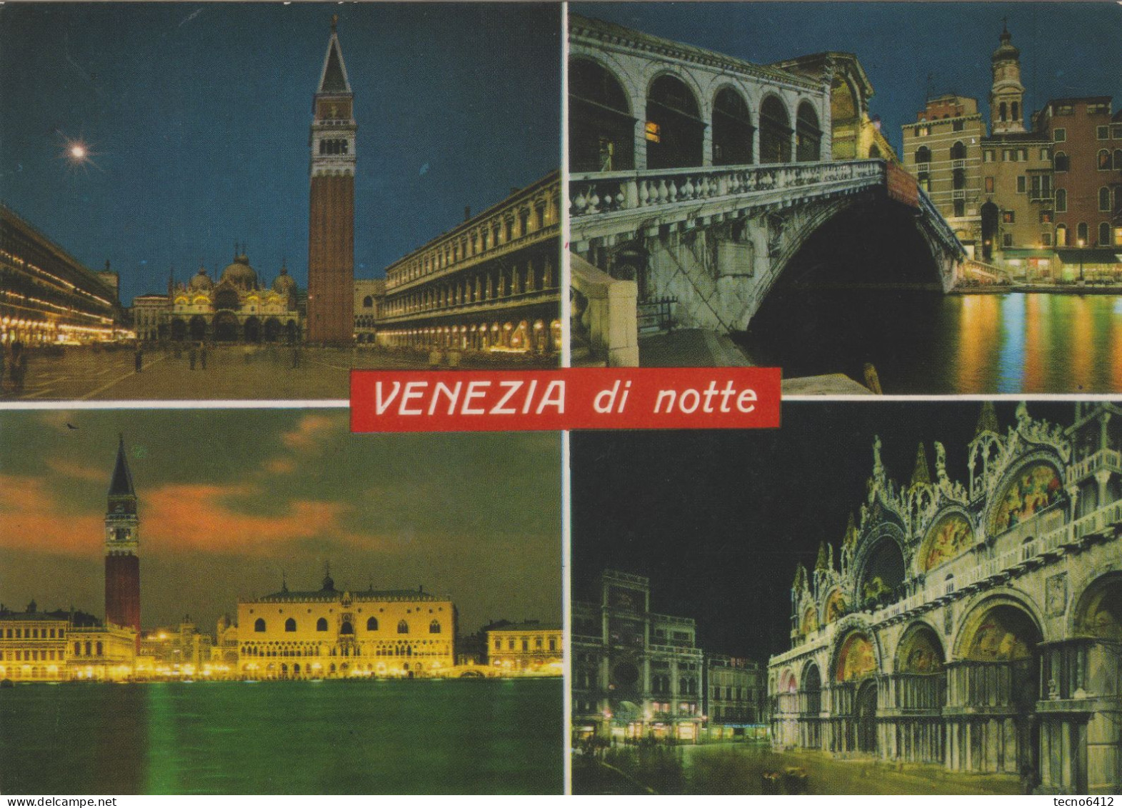 Venezia Di Notte - Vedutine - Viaggiata - Venezia (Venice)