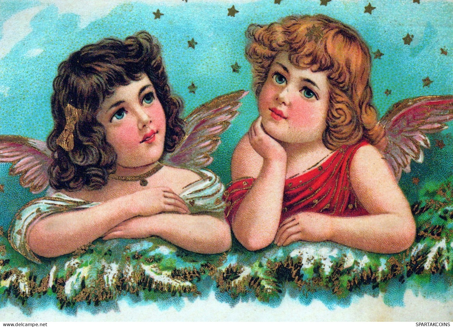 ANGELO Buon Anno Natale Vintage Cartolina CPSM #PAH066.A - Anges