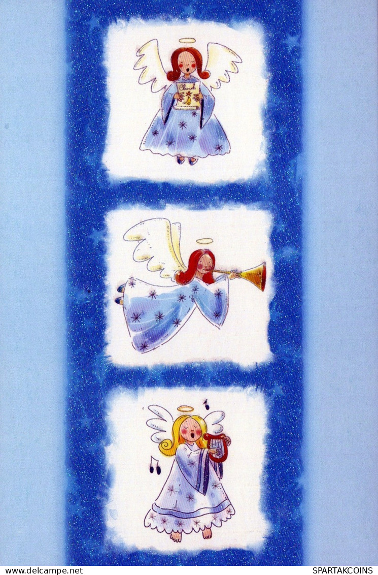 ENGEL WEIHNACHTSFERIEN Feiern & Feste Vintage Ansichtskarte Postkarte CPSM #PAG942.A - Anges