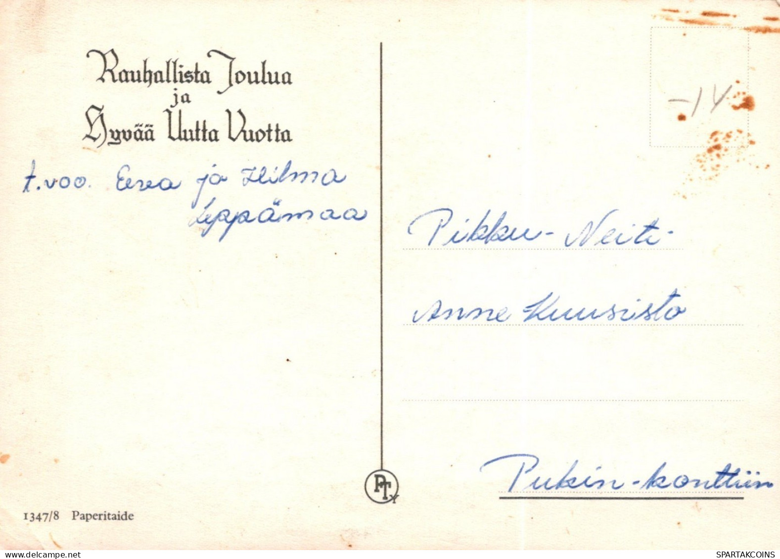 ÁNGEL NAVIDAD Vintage Tarjeta Postal CPSM #PAG944.A - Anges