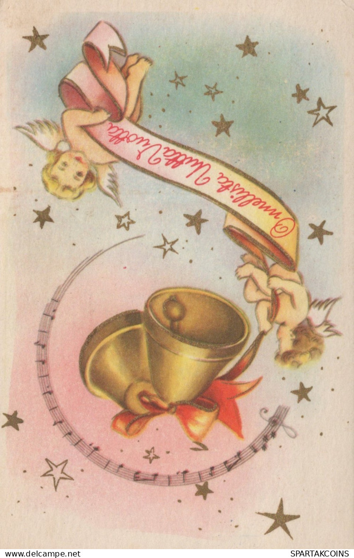 ANGEL CHRISTMAS Holidays Vintage Postcard CPSMPF #PAG805.A - Angeli