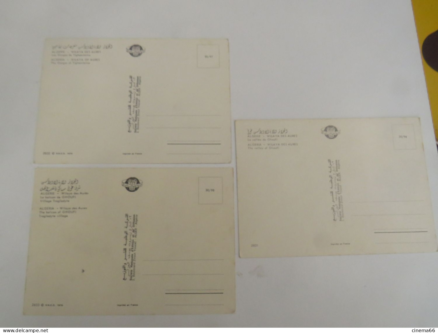 WILAYA DES AURES - Lot De 3 Cartes - Sonstige & Ohne Zuordnung