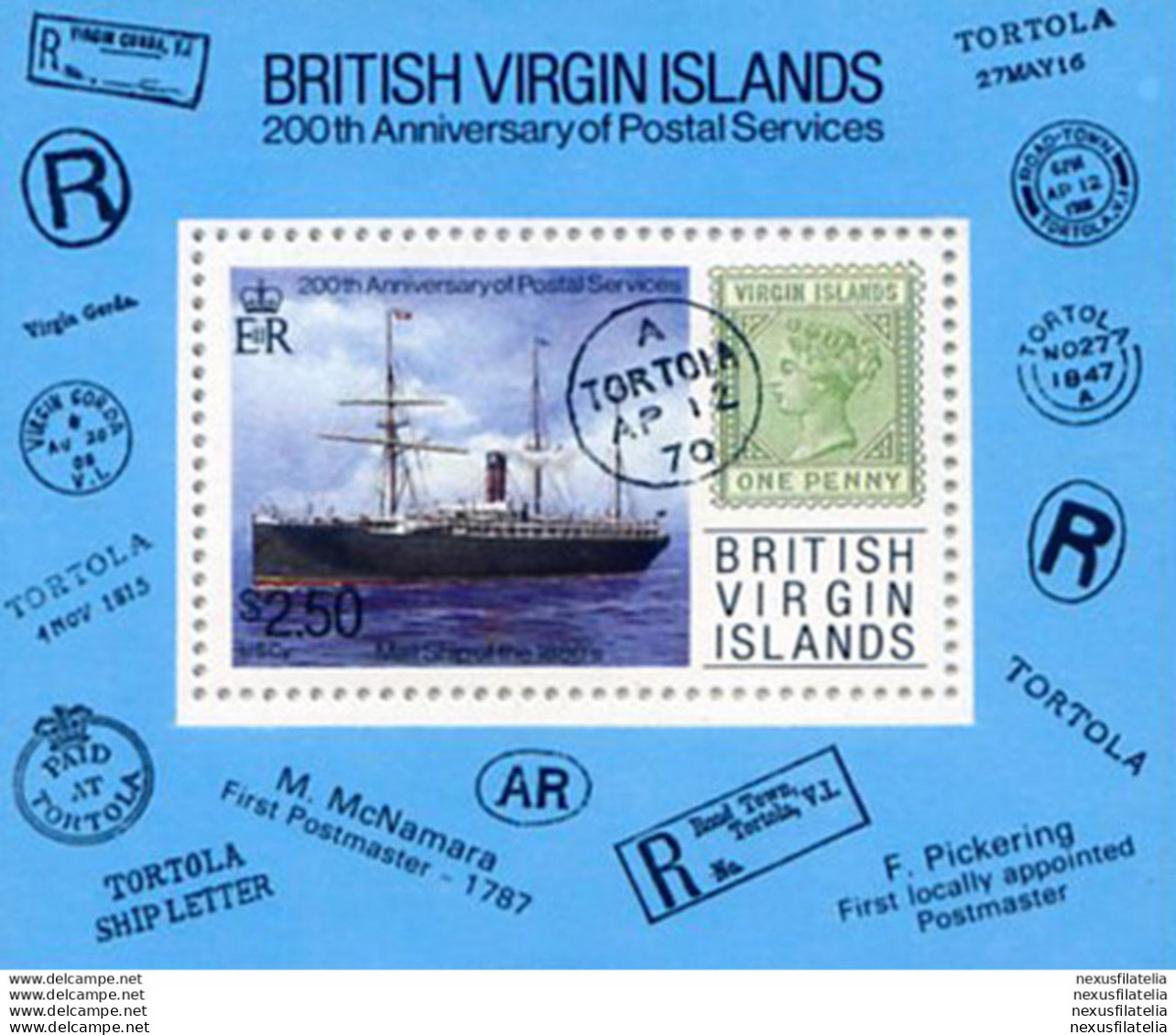 200° Dei Servizi Postali 1987. - British Virgin Islands