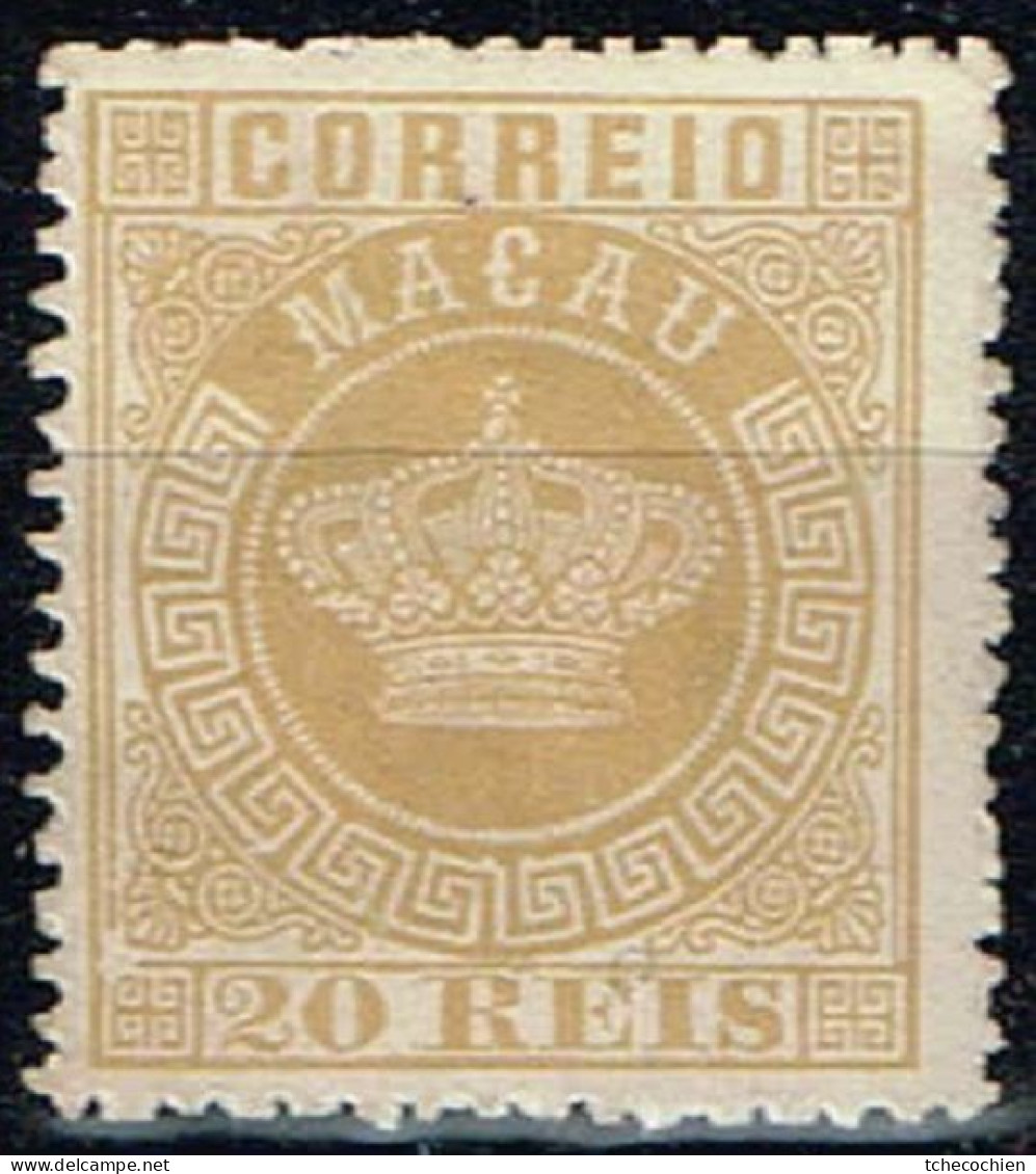 Macao - 1884 - Y&T N° 3 B(*), Dentelé 13 1/2, Neuf Sans Gomme. - Unused Stamps