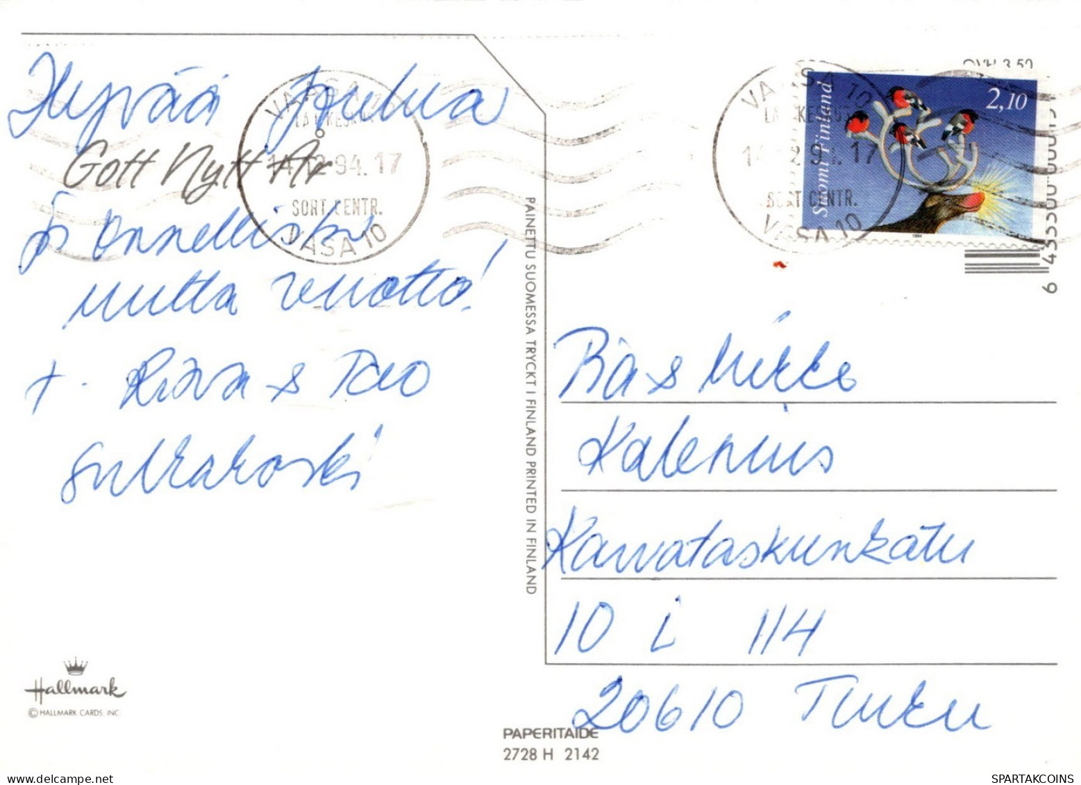 VOGEL Tier Vintage Ansichtskarte Postkarte CPSM #PAN091.A - Vögel