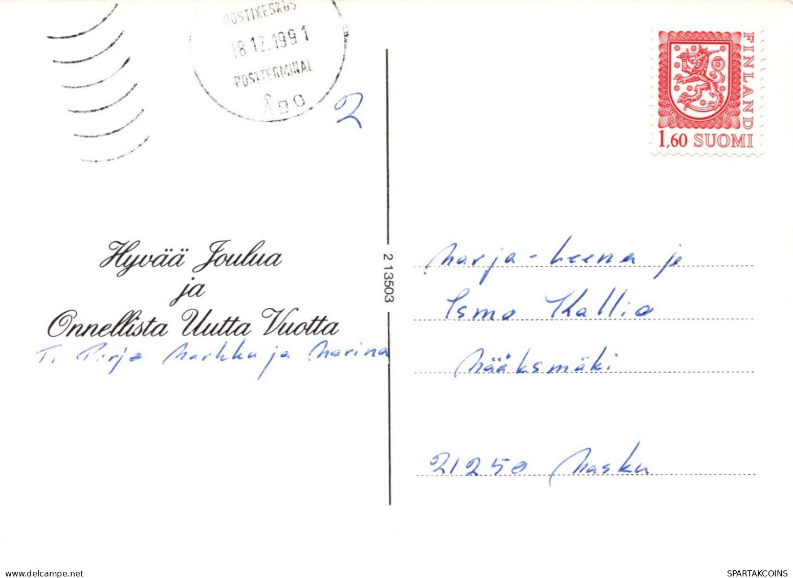 PÁJARO Animales Vintage Tarjeta Postal CPSM #PAM922.A - Vögel