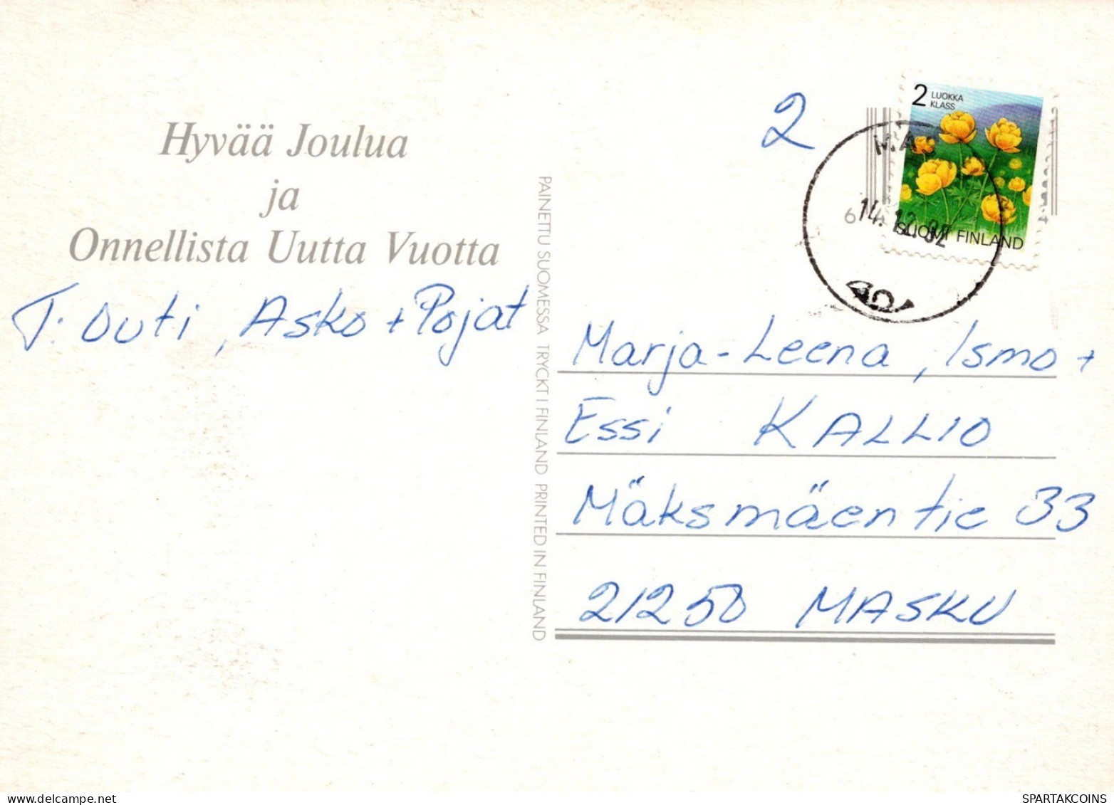 PÁJARO Animales Vintage Tarjeta Postal CPSM #PAM862.A - Vögel