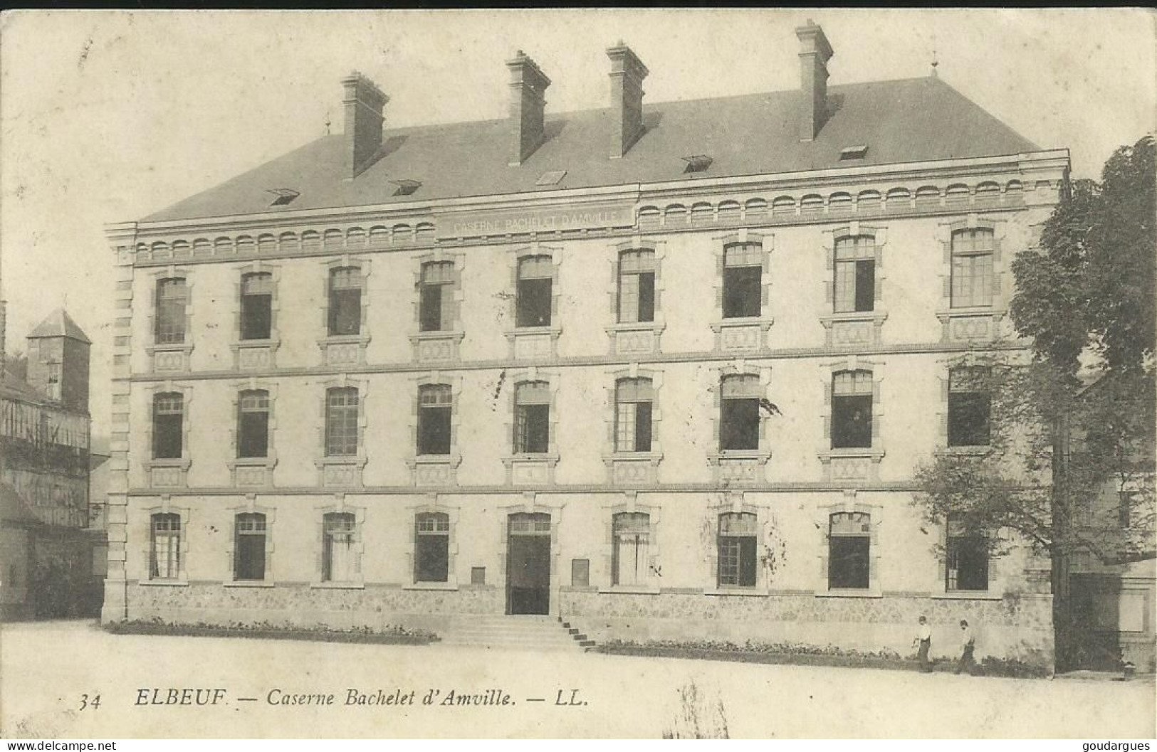 Elbeuf - Caserne Bachelet D'Amville - Carte Dont Les 3 éléments Se Décollent  - (P) - Elbeuf