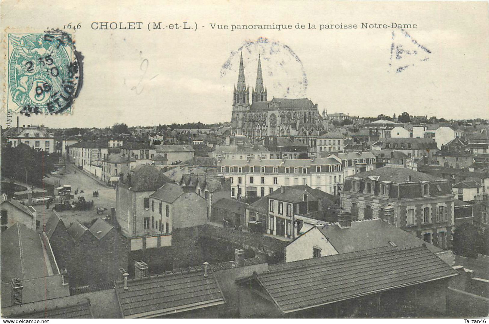 26.04.2024 - B -  4646. CHOLET - Vue Panoramique De La Paroisse Notre Dame - Cholet