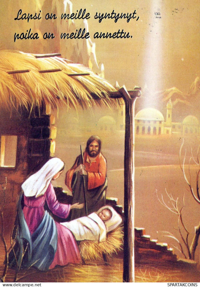 Virgen Mary Madonna Baby JESUS Christmas Religion Vintage Postcard CPSM #PBB727.A - Virgen Maria Y Las Madonnas